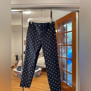 Polka dot Banana Republic pants, size 4
